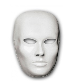 MASCARA ROSTRO BLANCO MEDIANO