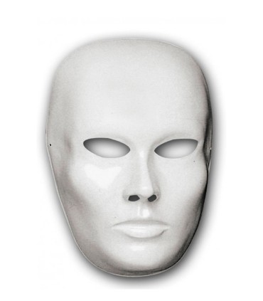 MASCARA ROSTRO BLANCO MEDIANO