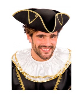 SOMBRERO TRICORNIO NEGRO