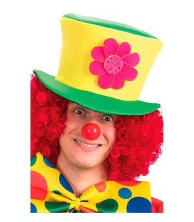SOMBRERO PAYASO VERDE Y AMARILLO