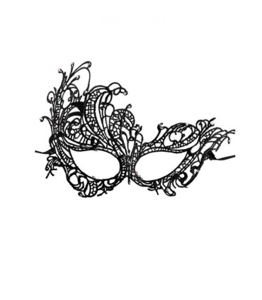 MASCARA TEJIDO MACRAME Y STRASS
