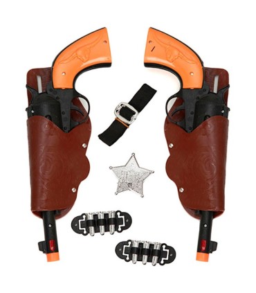 SET 2 PISTOLAS ADULTO 30X12CM