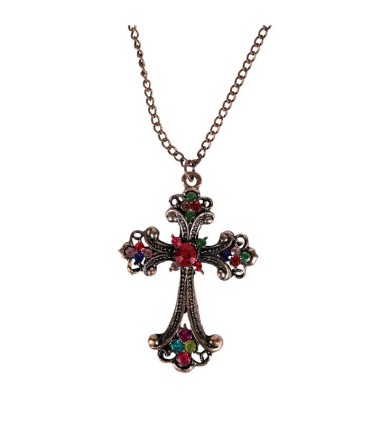 COLLAR CRUZ METALICA