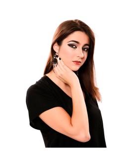 PENDIENTES MANO BRUJA NEGRO