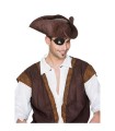 SOMBRERO PIRATA IMITAC CUERO
