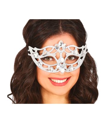 ANTIFAZ PLATA CON GLITTER