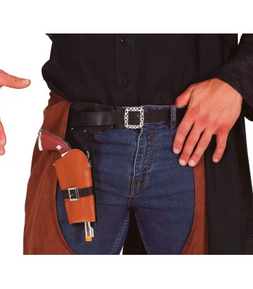 CARTUCHERA CON PISTOLA COWBOY 25CM