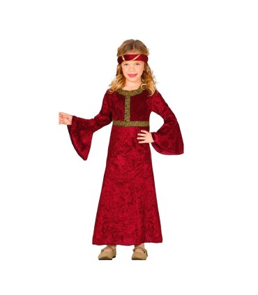 DAMA MEDIEVAL INFANTIL TALLA 5*6 AÑOS