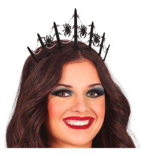 TIARA METALICA ARAÑAS