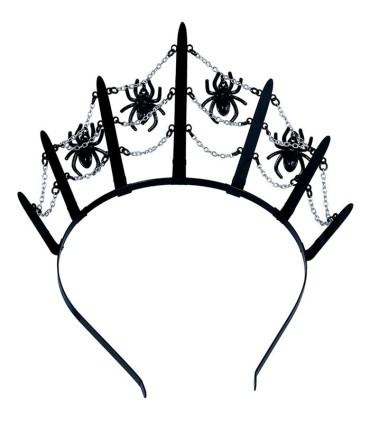 TIARA METALICA ARAÑAS