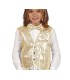 CHALECO LENTEJUELAS ORO INF