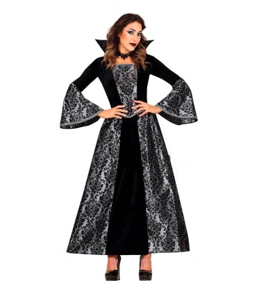 DISFRAZ VAMPIRA PLATEADA