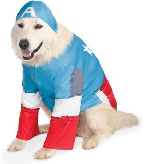 DISFRAZ CAPITÁN AMÉRICA MASCOTA