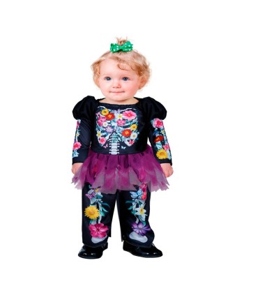 DISFRAZ FLOWER SKELETON BABY