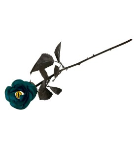 FLOR AZUL NEGRA OJO DE GATO