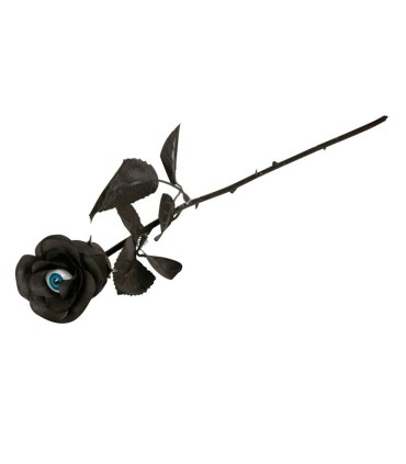 FLOR AZUL NEGRA OJO