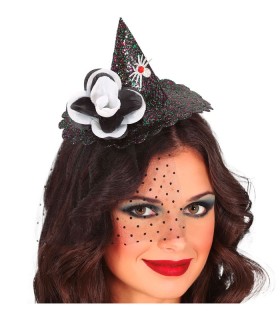 DIADEMA MINI HAT BRUJA NEGRO