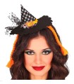 DIADEMA MINI HAT BRUJA C/ TRENZAS