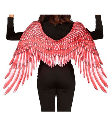 ALAS TELA ROJA PLUMAS