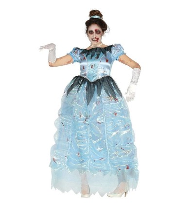 DISFRAZ PRINCESA AZUL ZOMBIE
