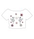 CAMISETA CANCON PLUMAS BLANC