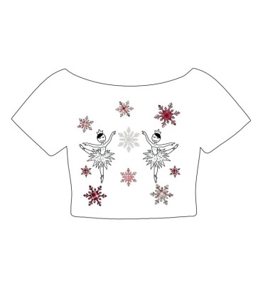 CAMISETA CANCON PLUMAS BLANC