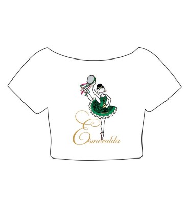 CAMISETA CANCON ESMERALDA BLANC