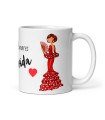 TAZA PEPA VESTIDO ROJO