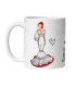TAZA MACARENA VESTIDO BLANCO