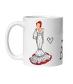 TAZA MACARENA VESTIDO BLANCO