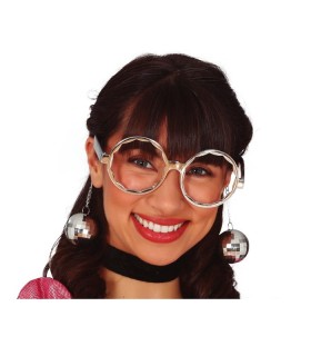 GAFAS PLATA CON BOLAS