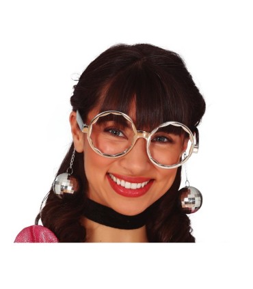 GAFAS PLATA CON BOLAS