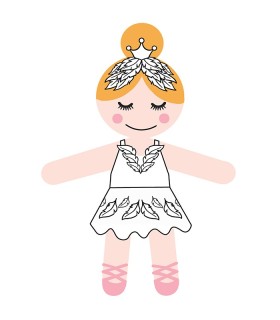 MUÑECA NINA CISNE23 BLANCO