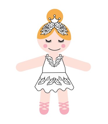 MUÑECA NINA CISNE23 BLANCO