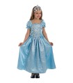 DISFRAZ PRINCESA AZUL CON ADORNOS