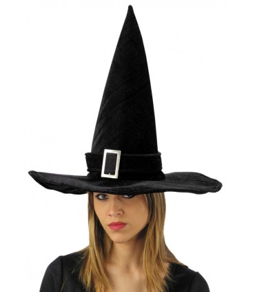 SOMBRERO BRUJA DE TERCIOPELO