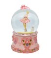 BOLA MUSICAL BAILARINA ROSA CON GATITO
