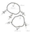 PULSERA METAL ELÁSTICO CON BAILARINA