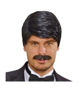PELUCA Y BIGOTE NEGRO PLAYBOY