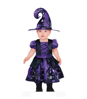 DISFRAZ PURPLE WITCH BEBE