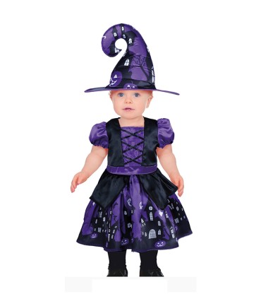 DISFRAZ PURPLE WITCH BEBE