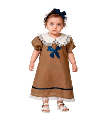 DISFRAZ MUÑECA VESTIDO BEBE