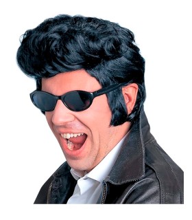 PELUCA ROCK N ROLL NEGRA