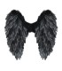 ALAS PLEGABLES DE PLUMAS NEGRAS