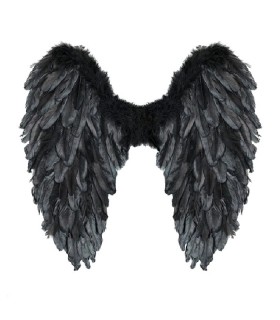 ALAS PLEGABLES DE PLUMAS NEGRAS