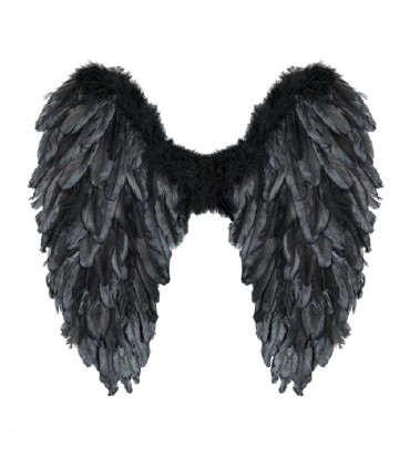 ALAS PLEGABLES DE PLUMAS NEGRAS