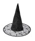 SOMBRERO BRUJA NEGRO MURCIELAGOS