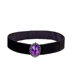 COLLAR TERCIOPELO PIEDRA