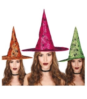 SOMBRERO BRUJA NEON
