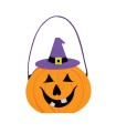 CESTO FIELTRO CALABAZA 16*18CM